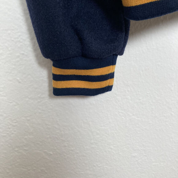 NEW WITHOUT TAGS CARMAR MEN'S BLUE LONG SLEEVE FULLY LINED VARSITY JACKET SIZE S - Picture 7 of 11